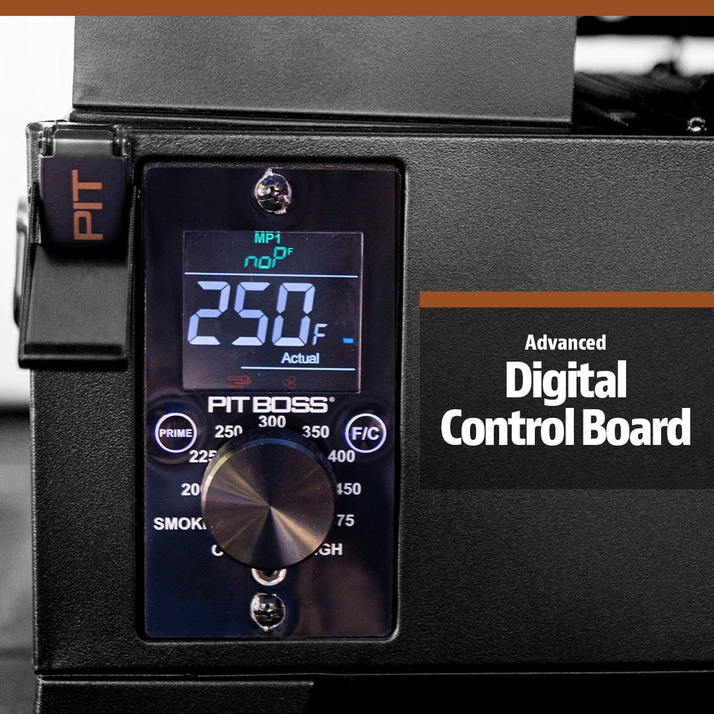 Pit Boss Tabletop Pellet Smoker, 250 Square Inch Wood Fired Pellet Grill, Onyx Series