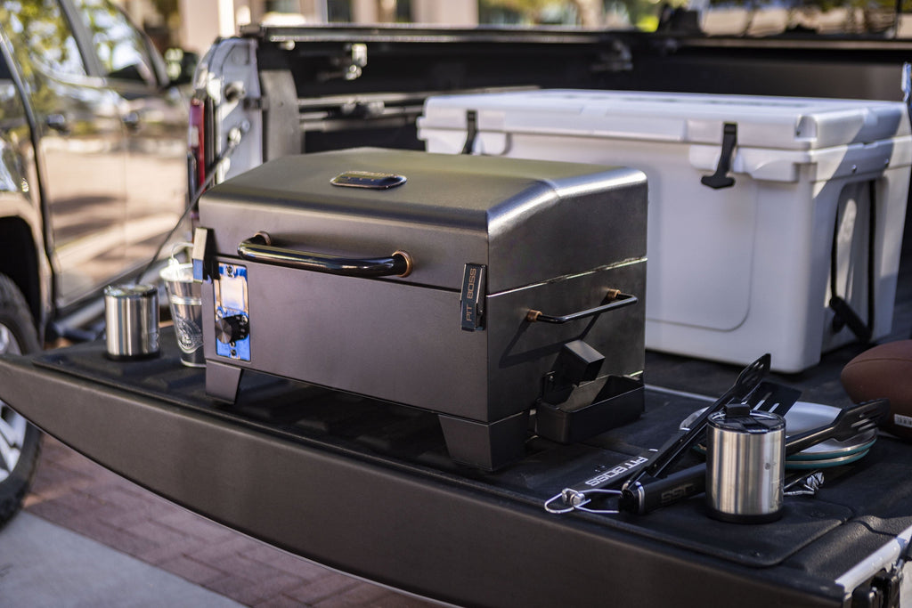 Pit Boss Tabletop Pellet Smoker, 250 Square Inch Wood Fired Pellet Grill, Onyx Series