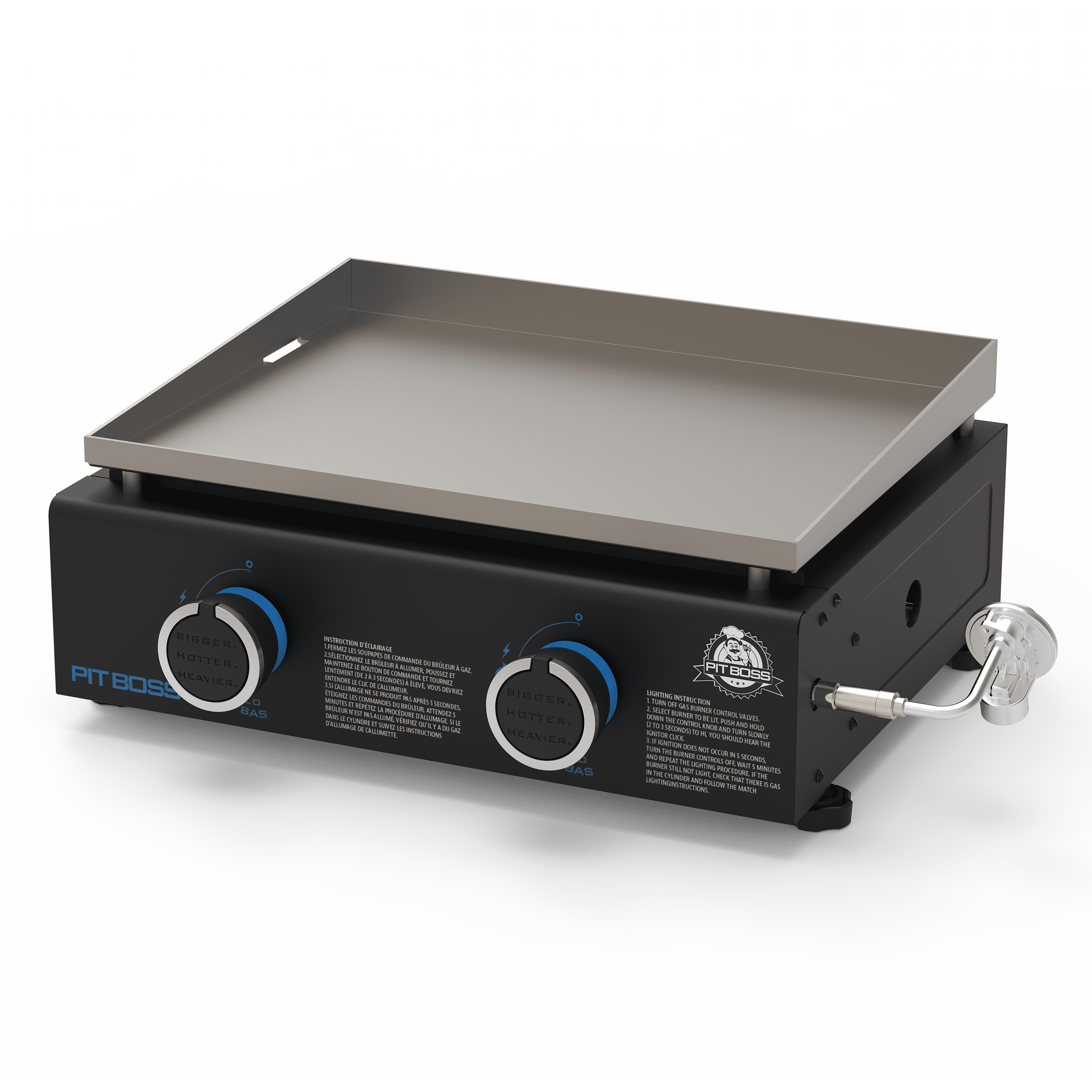 Pit Boss 2-Burner Tabletop Propane Gas Griddle with Cover