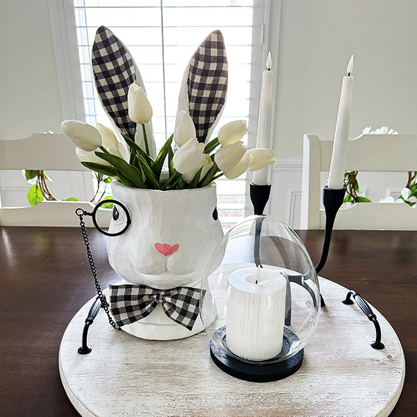 Monocle Bunny Decor Planter