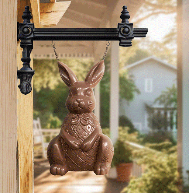 Faux Chocolate Bunny Hanging Sign | Our "Easter" Signs Of The Seasons Edition