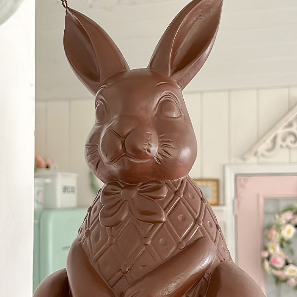 Faux Chocolate Bunny Hanging Sign | Our "Easter" Signs Of The Seasons Edition