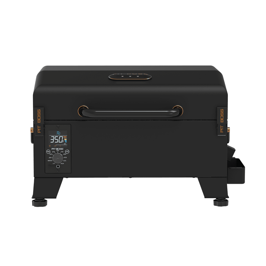 Pit Boss Tabletop Pellet Smoker, 250 Square Inch Wood Fired Pellet Grill, Onyx Series