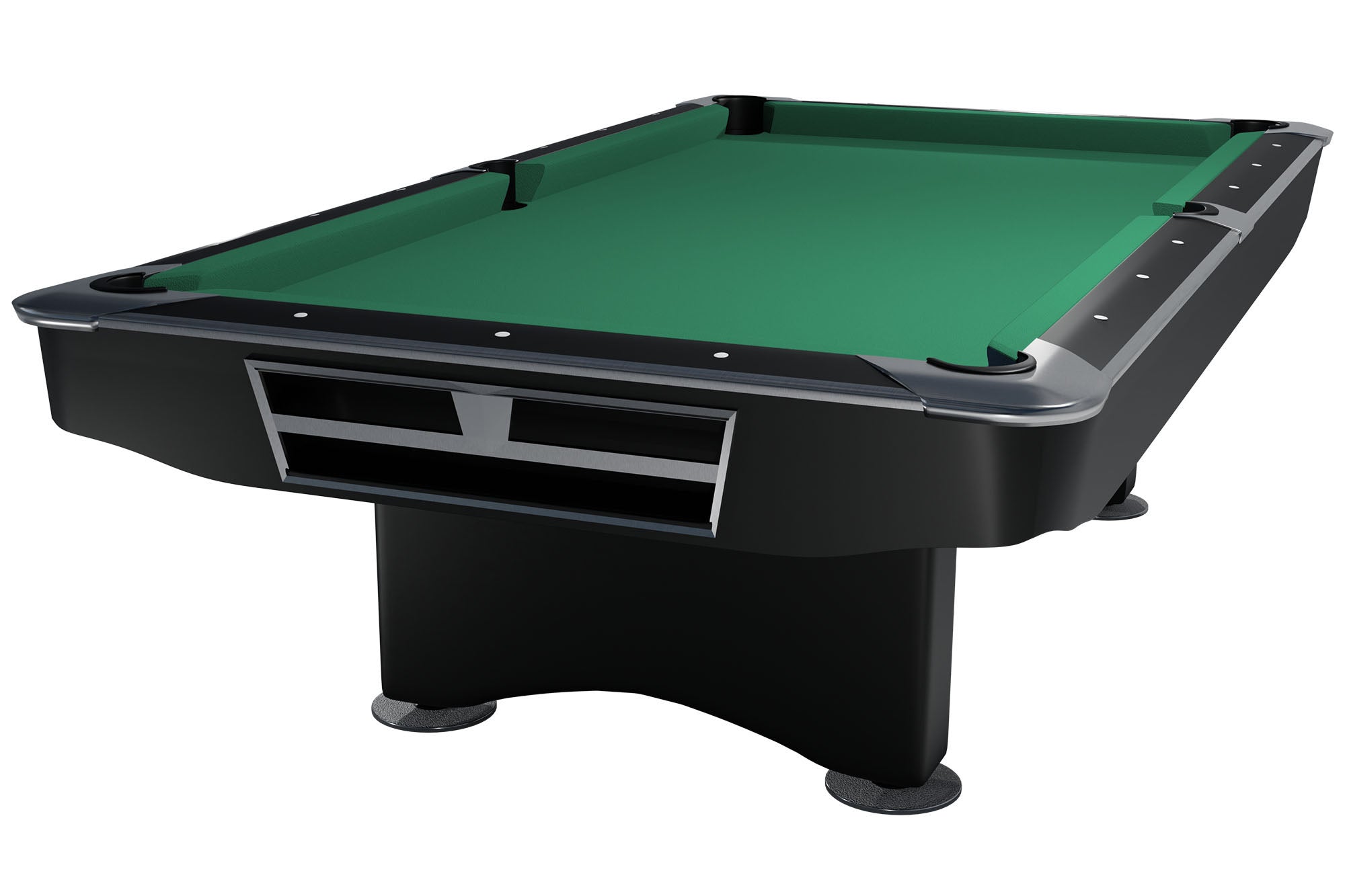 Dynamic Billardtisch Turnier-Design Schwarz Matt Mit Robuster Unterkonstruktion Und Metallverstärkten Ecken Competition II