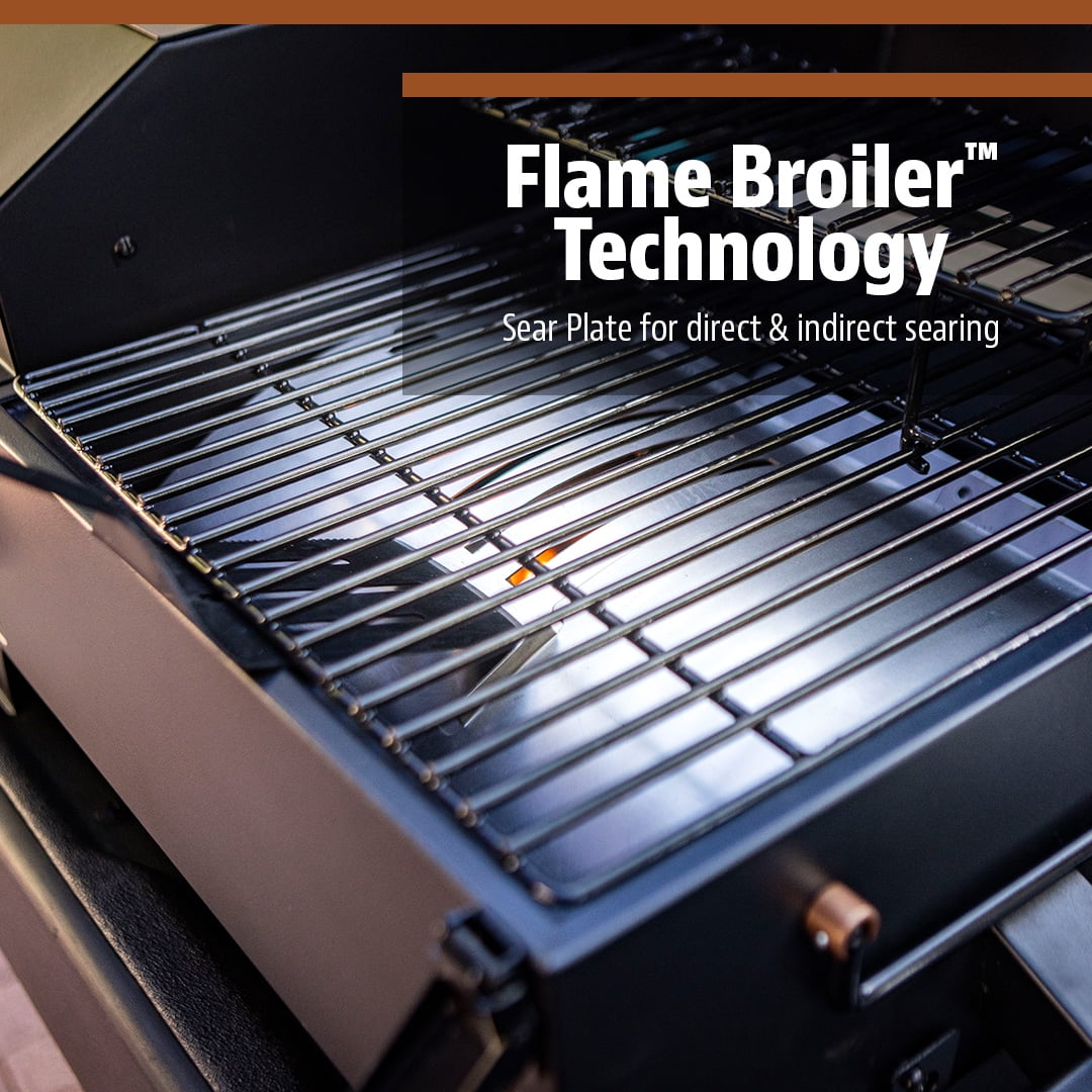 Pit Boss Tabletop Pellet Smoker, 250 Square Inch Wood Fired Pellet Grill, Onyx Series