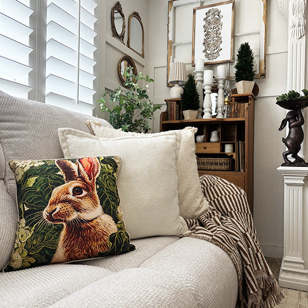 Easter Bunny Pillow Covers, Set of 2