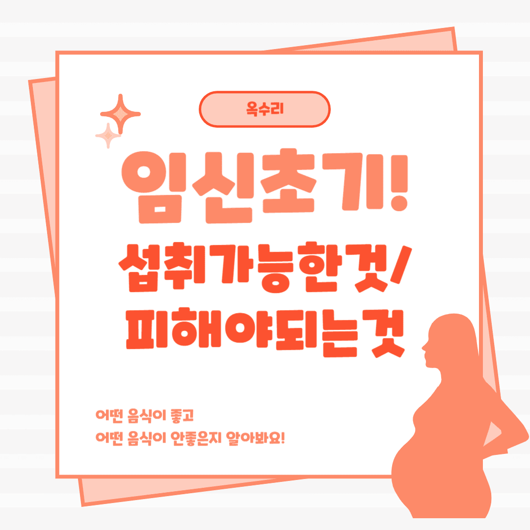임신 초기 음식