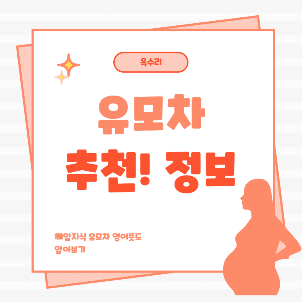 유모차 추천 정보 알아보기