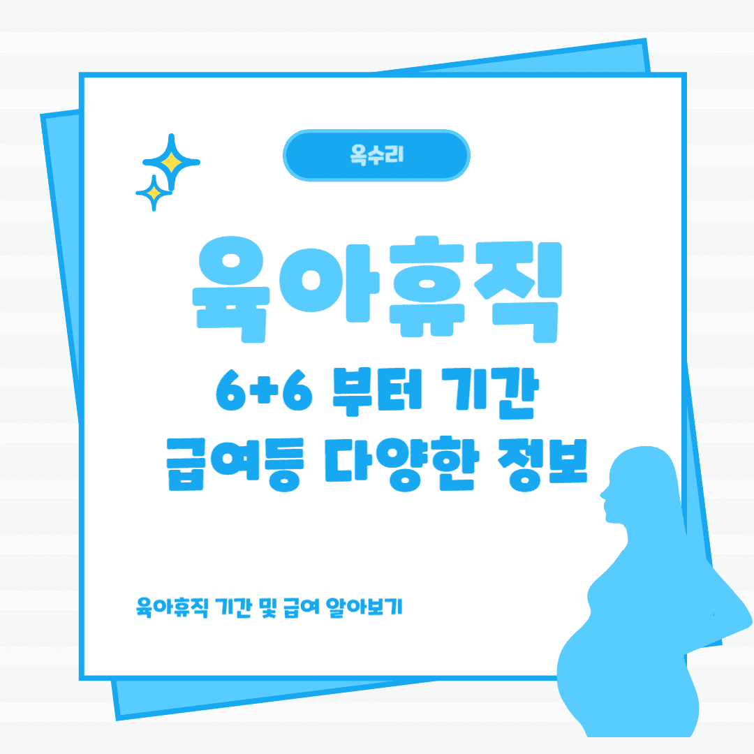 육아휴직 6+6부터 기간 급여등 다양한 정보를 다뤄보겠습니다.